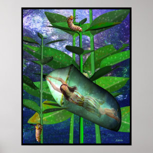 Poster Mim meditação de Ching, insensatez jovem