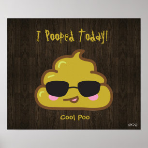 Poster Mim Pooped hoje! - Poo legal