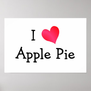 Poster Mim torta de Apple do amor