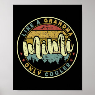 Poster Mimi Como Uma Vovó Apenas Um Dia de as mães Fresco