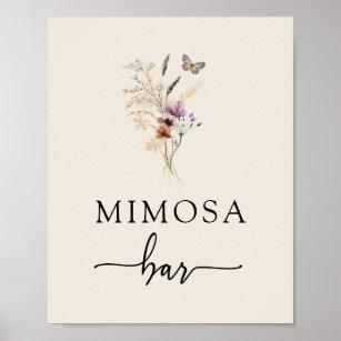 Poster Mimosa Bar de flor selvagem