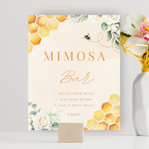 Poster Mimosa Bar Mimosa Chá de Sinal de Tabletop