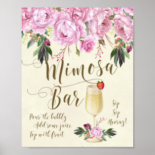 Pôster Mimosa - Sinal de Casamento Bar Lilac - Púrpura