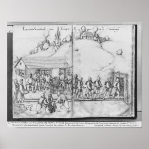 Poster Mina de prata de Croix-auxiliar-Minas do La,