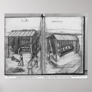 Pôster Mina de prata de Croix-auxiliar-Minas do La,