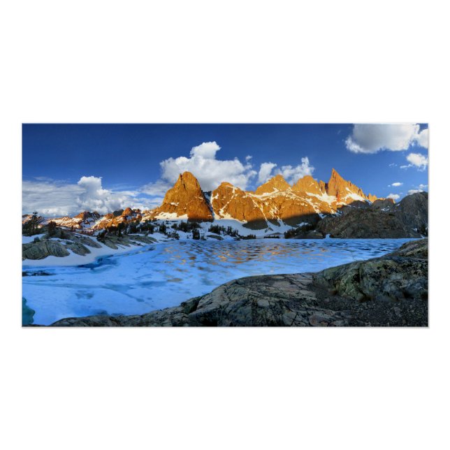 Pôster Minaret Lake Sunrise 2 - Sierra Nevada (Frente)