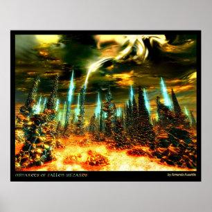 Pôster Minaretes de feiticeiros caídos