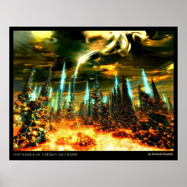 Pôster Minaretes dos Assistentes Falecidos (Frente)