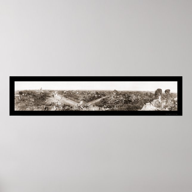 Pôster Minas de Carvão Devastadas Foto 1919 (Frente)