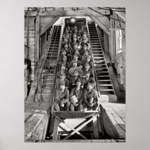 Poster Minas de Cobre Calumet Michigan Por volta de 1905