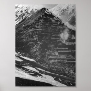 Pôster Minas de cobre de Braden no pimentão