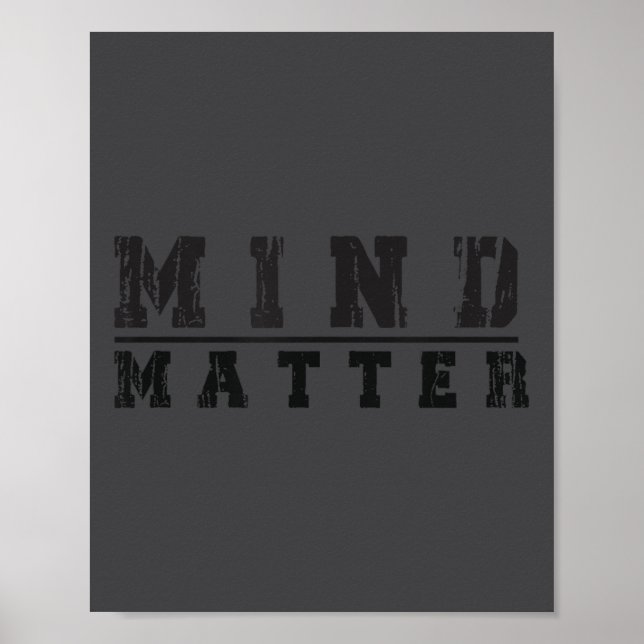 Poster Mind Over Motivational Stoic Philosophy Insrationa (Frente)