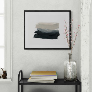 Poster Mindful 1 - Pintura Abstrato minimalista neutra