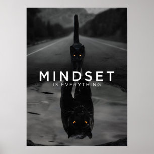 Poster Mindset É Tudo - Água Pantera Negra