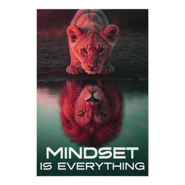Pôster Mindset É Tudo - Libere Seu Potencial De Cheio (Frente)
