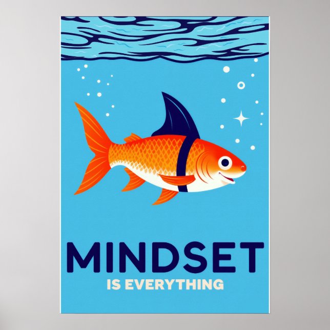Poster Mindset Motivational Art (Frente)
