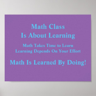 Pôster Mindsets da matemática Poster-Instruídos fazendo