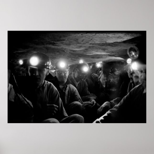 Poster Mineiros de Carvão no fundo do subsolo 1960 (Frente)