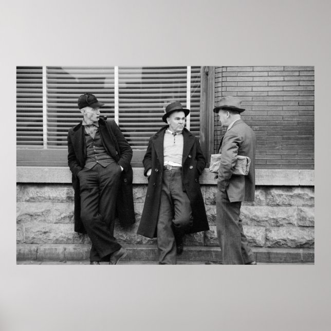 Pôster Mineiros desempregados (Frente)