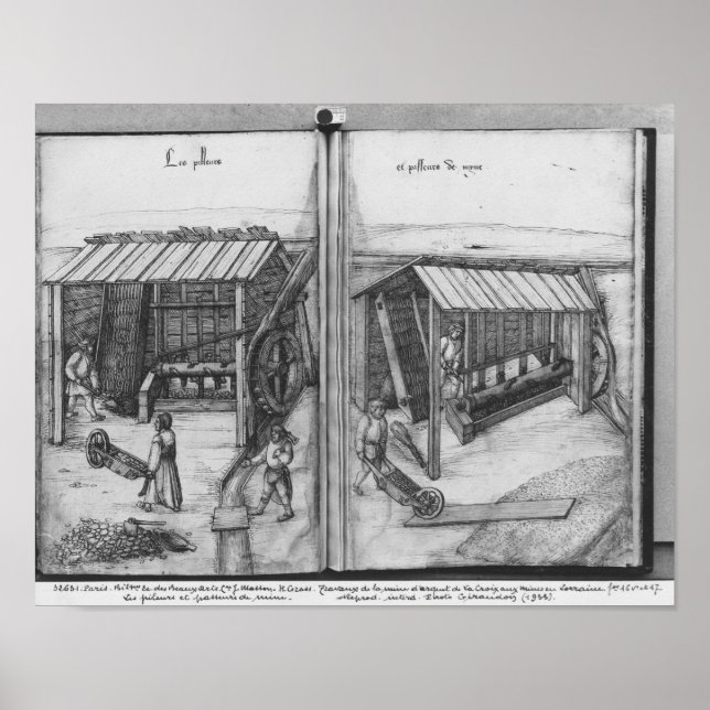 Pôster Minério prateado de La Croix-aux-Mines, Lorena (Frente)