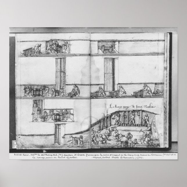 Pôster Minério prateado de La Croix-aux-Mines, Lorena 2 (Frente)