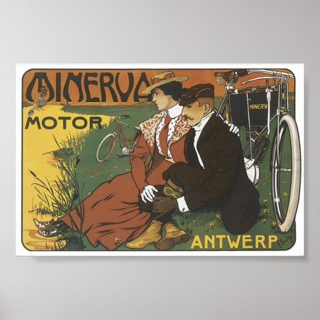 Poster Minerva Motor Antuérpia (Frente)