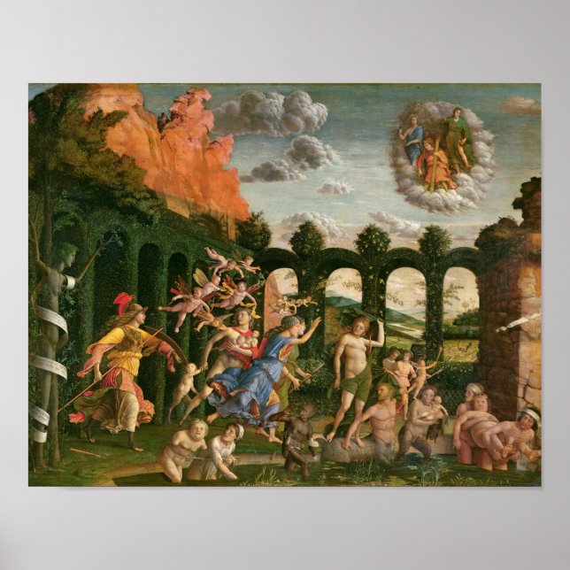 Poster Minerva perseguindo os vícios (Frente)