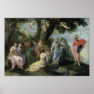 Pôster Minerva with the Muses