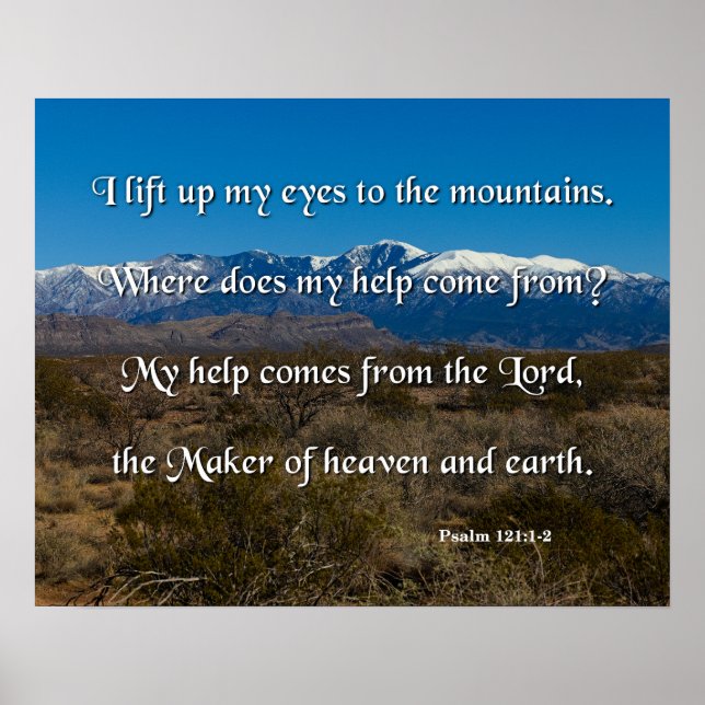 Poster Minha Ajuda vem do Senhor (Frente)