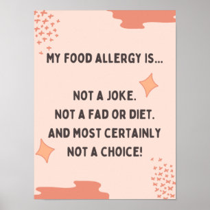 Poster Minha Alergia Não É Uma Piada