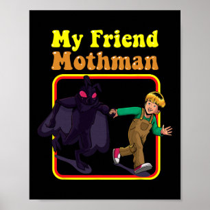 Poster Minha Amiga Mãe Diversão Retro Criptid Criança Mon