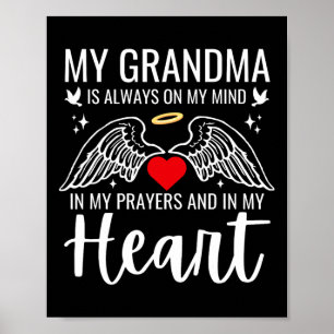 Poster Minha Avó Anjo da Guarda Céu Memorial Amor Mot