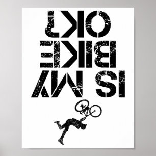 Poster Minha bicicleta de montanha está bem? Divertido ci