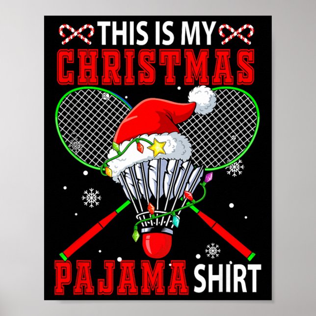 Poster Minha Camisa de Pijama de Natal Equipamento de Bad (Frente)