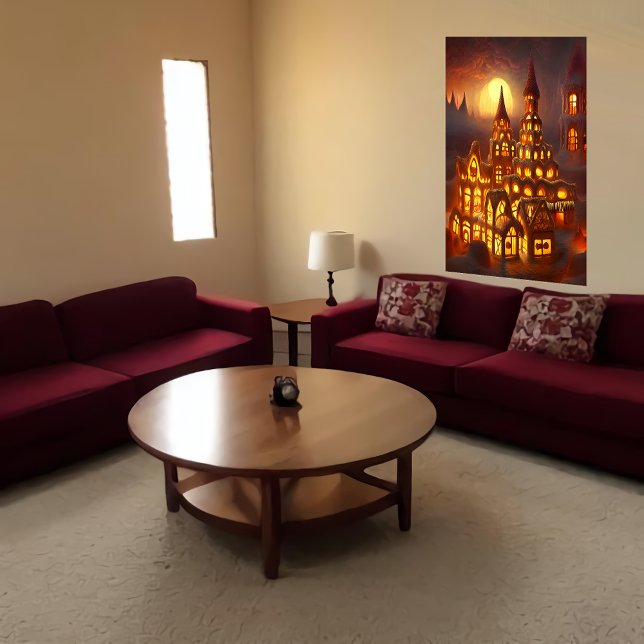 Poster Minha casa de pão-de-gengibre no inferno | AI Art  (Criador carregado)