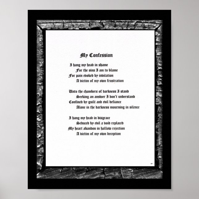 Pôster Minha Confissão (Frente)