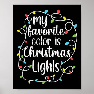 Poster Minha Cor Favorita São Luzes De Natal