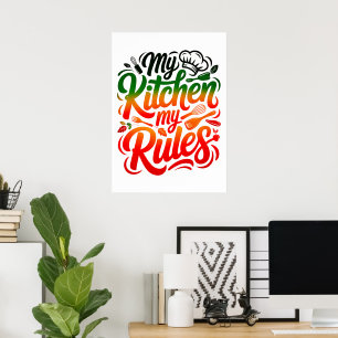 Poster Minha cozinha Minhas Regras