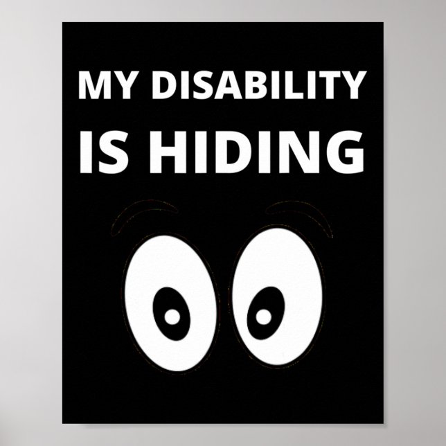 Poster Minha Deficiência É Esconder A Consciência Das Def (Frente)