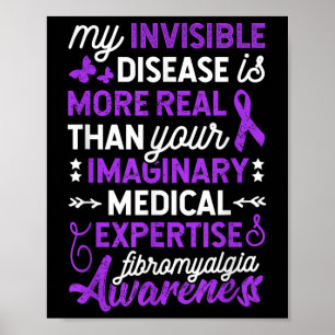 Poster Minha Doença Invisível É Mais Real, Fibromialgia