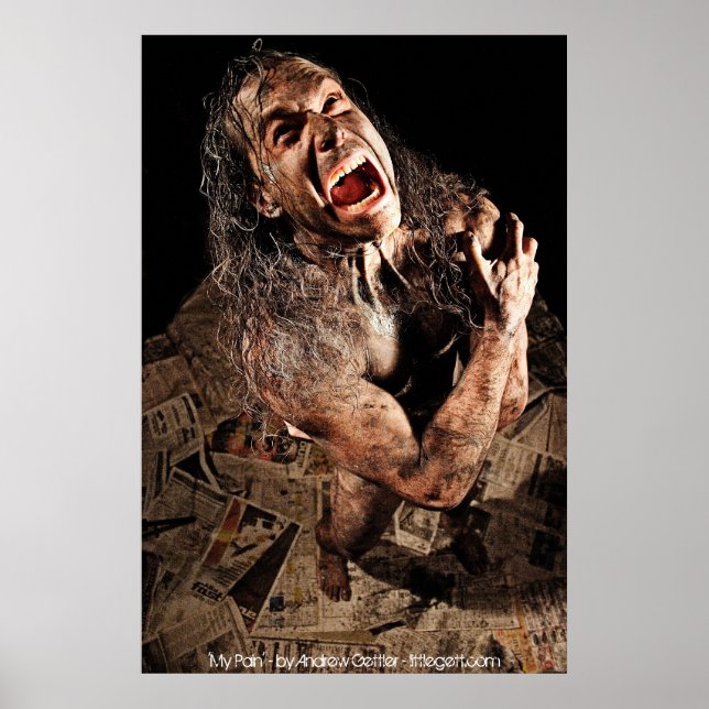 Pôster 'Minha dor' - por Andrew Gettler (Frente)