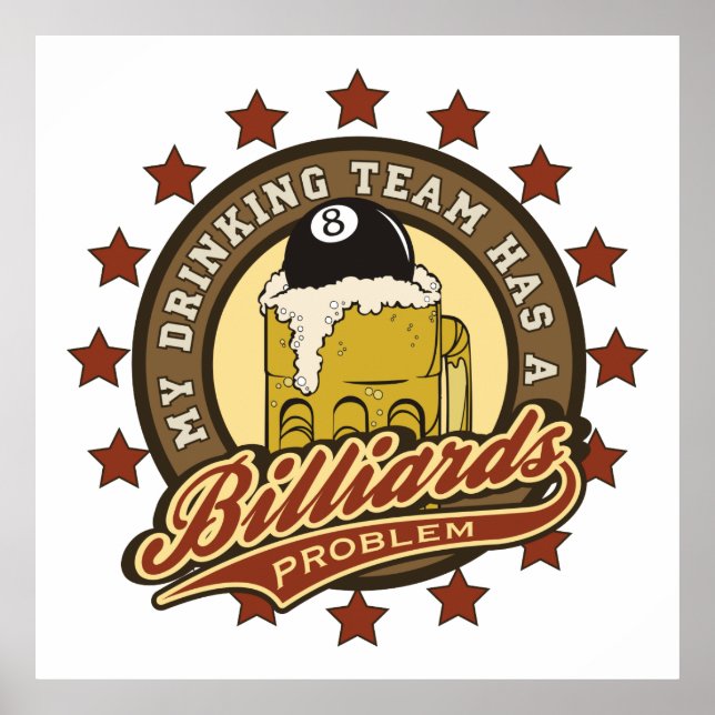 Poster Minha Equipe de Bebendos tem um problema com Bilha (Frente)