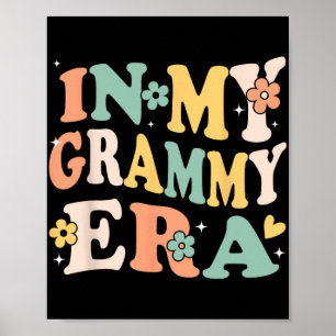 Poster Minha Era Grammy Engraçado Sarcástico Groovy Retro