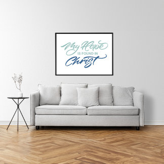 Poster Minha esperança é encontrada na mão do Cristo amar