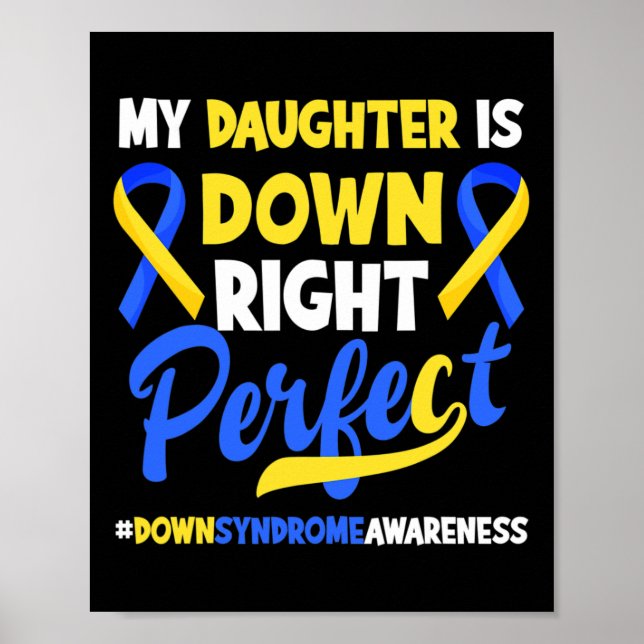 Poster Minha Filha É Totalmente Perfeita Síndrome de Down (Frente)