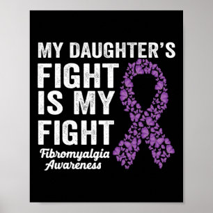 Poster Minha Filha Luta É Minha Luta Contra Fibromialgia