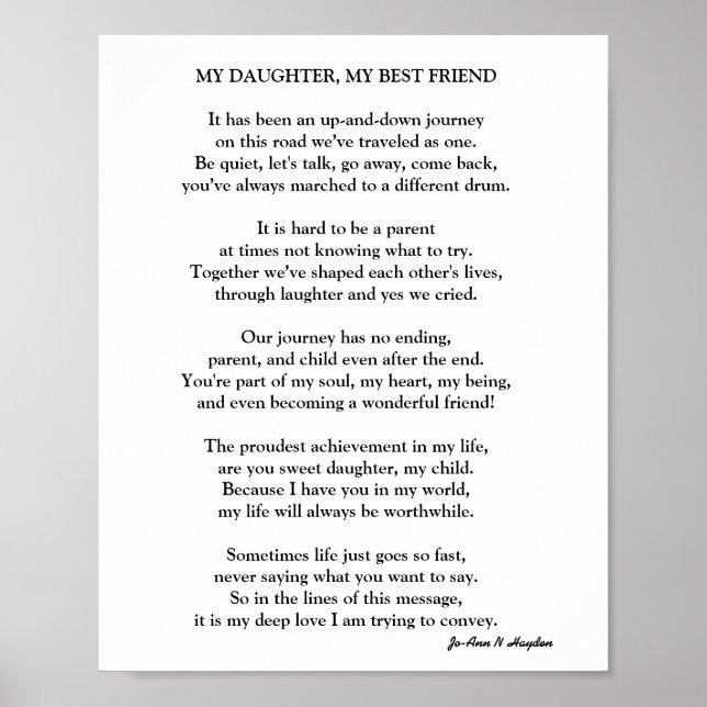 POSTER MINHA FILHA, MEU AMIGO (Frente)