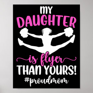 Poster Minha Filha Torce Mãe De Uma Mãe De Cheerleader To