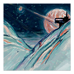 Pôster Minha futura casa no espaço