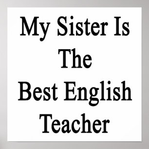Pôster Minha irmã é o melhor professor de inglês